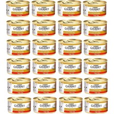 Storemax Toptassell Gourmet Gold Kıyılmış Sığır Etli Yaş Kedi Maması (24 x 85 Gr)