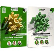 Yediiklim Yayınları Yediiklim 2026 MEB-AGS Eğitimin Temelleri Video Ders Notları + So