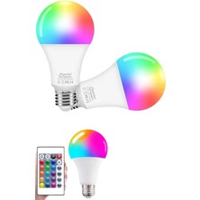 Ayarlanabilir Parlaklık Rgb LED Ampul Beyaz Lamba ve Renkli Ampul