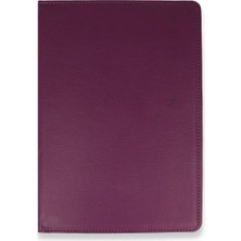 Newface Huawei Mediapad T3 10 / 9.6 Kılıf 360 Tablet Deri Kılıf - Mürdüm