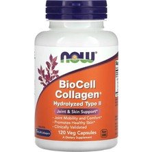Now Foods (Özelsporcugıdaların'dan !!) Biocell Collagen, Hydrolyzed Type Iı, 120 Veg Capsules.orj Abd Menşei.