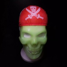 Fredeom Store Karanlıkta Parlayan Fosforlu Korsan Kafatası Maskesi