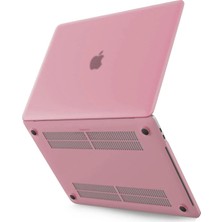 Newface Macbook Pro 13 2020 Macbook Buzlu Kapak - Pembe