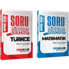Yediiklim Yayınları 2026 KPSS Türkçe + Matematik Soru Dünyası Soru Bankası 2 li Set Y