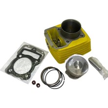 Ncr Küba Çita Cg 150 Silindir Seti 15P 69 Boy 62MM Piston Sarı Gold
