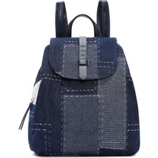 Derimod Kadın Mavi Jean Kumaş Sırt Çantası 26SBD24406F