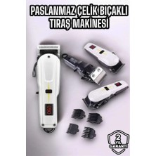 Yeni Nesil Tıraş Makinesi Uzun Şarjlı Paslanmaz Çelik Bıçaklı