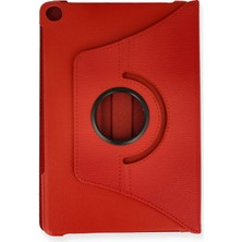 Newface Lenovo Tab M10 TB328FU Kılıf 360 Tablet Deri Kılıf - Kırmızı