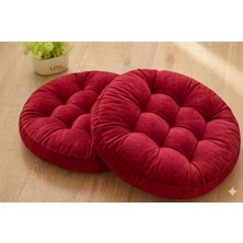 Ayzen Home 2li Pofidik Kare Meditasyon Minderi Oturma Yastığı Oyun Minderi 50CM x 50CM X7CM