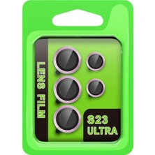 Newface Samsung Galaxy S23 Ultra Raze Metal Kamera Lens - Lila