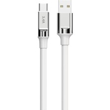 Avcı Teknoloji Market Type-C Şarj Kablosu 3.4A Hızlı Şarj USB Type-C Data ve Şarj Kablosu