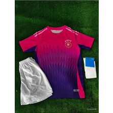 Alaturka Mix Almanya Euro 2024 Isimsiz Deplasman Pembe Çocuk Forması 3'lü Set (Pink)