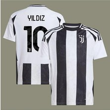 Alaturka Mix Kenan Yıldız 10 'juventus-Juve 2024/25 Yeni Sezon Iç Saha Çubuklu Forması