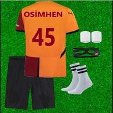 Alaturka Mix Galatâsarây/.vitor-Osimhênn-45 Iç Saha Kırmızı Özel Yeni Sezon Futbol Çocuk Forması Maske Hediye