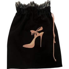 AGBTREND Bayan Ayakkabı Kesesi Torbası Nakış Desenli 35X40CM