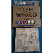 Yısh Wood  Ahşap Küp & Boyama Aktivite Seti