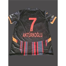 Alaturka Mix Sarı-Kırmızı Kerem. Aktürkoğlu. 7 .galatasaray. Deplasman Siyah Forması