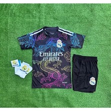 Alaturka Mix R.madridd Ejderha Desenli #cr7 C./ronaldo Çocuk Forması 4'lü Set (Armalı New)
