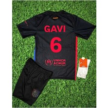 Alaturka Mix F.c B.a.r.c.e.l.o.n.a 2024/25 Yeni Gavi Deplasman Çocuk Forması (Armalı Set)