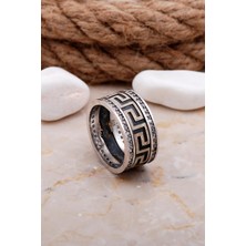 Sümer Telkari Tasarım Elişi Taşlı Gümüş Kadın Alyans 29