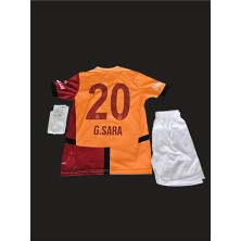 Alaturka Mix Gabriel. Sara. 20 Sarı-Kırmızı .galatasaray. Iç Saha Parçalı Çocuk Forması Forma+Şort+Çorap