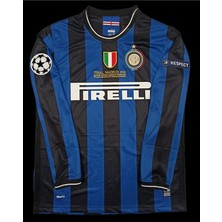 Alaturka Mix INTER-2010 Madrid Şampiyonlar Ligi Finali Nostalji Forması(Uzun Kollu) T-Shirt