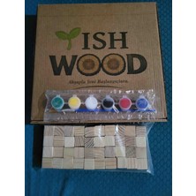 Yısh Wood  Ahşap Küp & Boyama Aktivite Seti