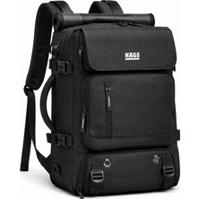 Haegs Seyahat Sırt Çantası, 3in1 Dönüştürülebilir, Kabin Onaylı Laptop, Bilgisayar Çok Bölmeli Siyah