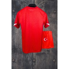 Alaturka Mix Türkiye Euro 2024 Isimsiz Kırmızı Iç Saha Çocuk  Forması 3 Lü Set