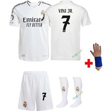 Alaturka Mix Real Madrid 2025 Vini Jr Çocuk Forması Şort Çorap Bileklik Hediyeli