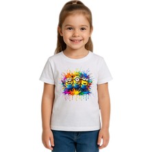 Sedirli Unisex Mınıons Baskılı Çocuk Tişört Pamuklu Penye Kumaş