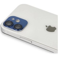 Newface iPhone 11 Pers Alüminyum Kamera Lens - Lacivert