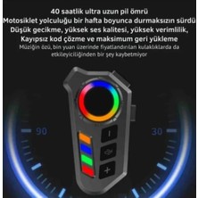 K06A Motosiklet Kask Bluetooth Interkom Kulaklık Rgb Kontrol 400MAH Batarya Su Geçirmez Type-C Şarj