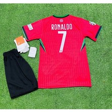 Alaturka Mix Portekiz 2024-25 Yeni Sezonu Cristiano Ronaldo Iç Saha Çocuk Forması 4'lü Set