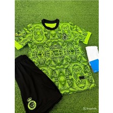Alaturka Mix Yeni Sezon 2023/24 Cristiano Ronaldo Yeşil Çocuk Forması 3 Lü Set T-Shirt