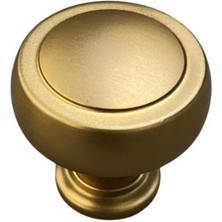 System 1915 Tek Delikli Düğme Kulp Altın Saten Renk Çap 32 mm