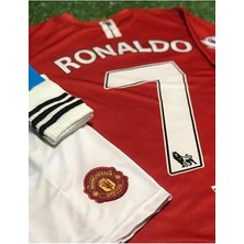 Alaturka Mix Cristiano Ronaldo Manchester United Moskova 2008 Sezonu Çocuk Forması 4'lü Set (Red)