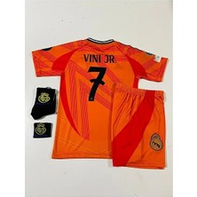 Alaturka Mix R.madrid 2024/25 Yeni Sezon Vini. Jr. Deplasman Çocuk Forması 4'lü (Armalı Set)