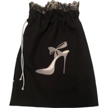 AGBTREND Bayan Ayakkabı Kesesi Torbası Nakış Desenli 35X40CM