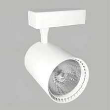 30W Cob LED Ray Spot Pvc Beyaz Kasa 4000K / Ycl