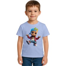 Sedirli Unisex Groot Baskılı Çocuk Tişört Pamuklu Penye Kumaş