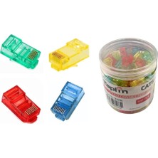 Taplin TK-876C RJ45 Cat6 8p-8c 4 Renkli Soket - 100ADET