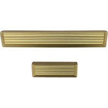 System 9060 Line-Çizgili Kulp Altın Saten Renk Tek Adet