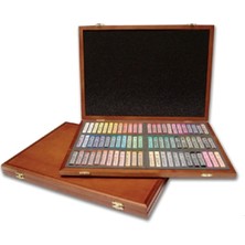 Mungyo Gallery Artists′ Soft Toz Pastel Boya Seti 72 Renk Tam Boy Ahşap Kutu