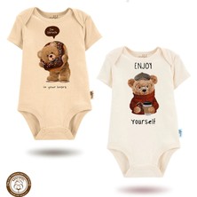 Mahfel %100 Pamuklu Premium Çıtçıtlı Bebek Body Zıbın 832-833
