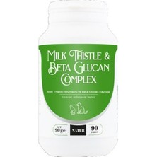 Natur Milk Thistle & Beta Glukan 90 Tablet Büyük Boy (Karaciğer ve Bağışıklık Vitamini)