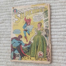 Süpermen Supermen Ucan Adam 1958 Basımı No=8 Toplamda 32 Sayfa 50 Kurusluk Cilt Cikmasi Degildir