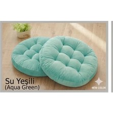 Ayzen Home 2li Pofidik Kare Meditasyon Minderi Oturma Yastığı Oyun Minderi 50CM x 50CM X7CM