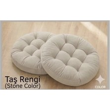 Ayzen Home 2li Pofidik Kare Meditasyon Minderi Oturma Yastığı Oyun Minderi 50CM x 50CM X7CM