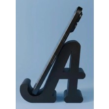 Arcanium Dekoratif A Harfi Tasarımlı Masaüstü Akıllı Telefon Standı ve Tutucu